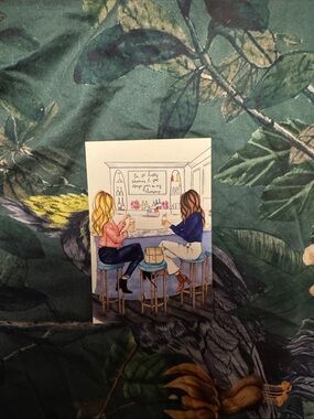 4x6 melsy’s illustrations Illustrated Women at Bar Art Print -